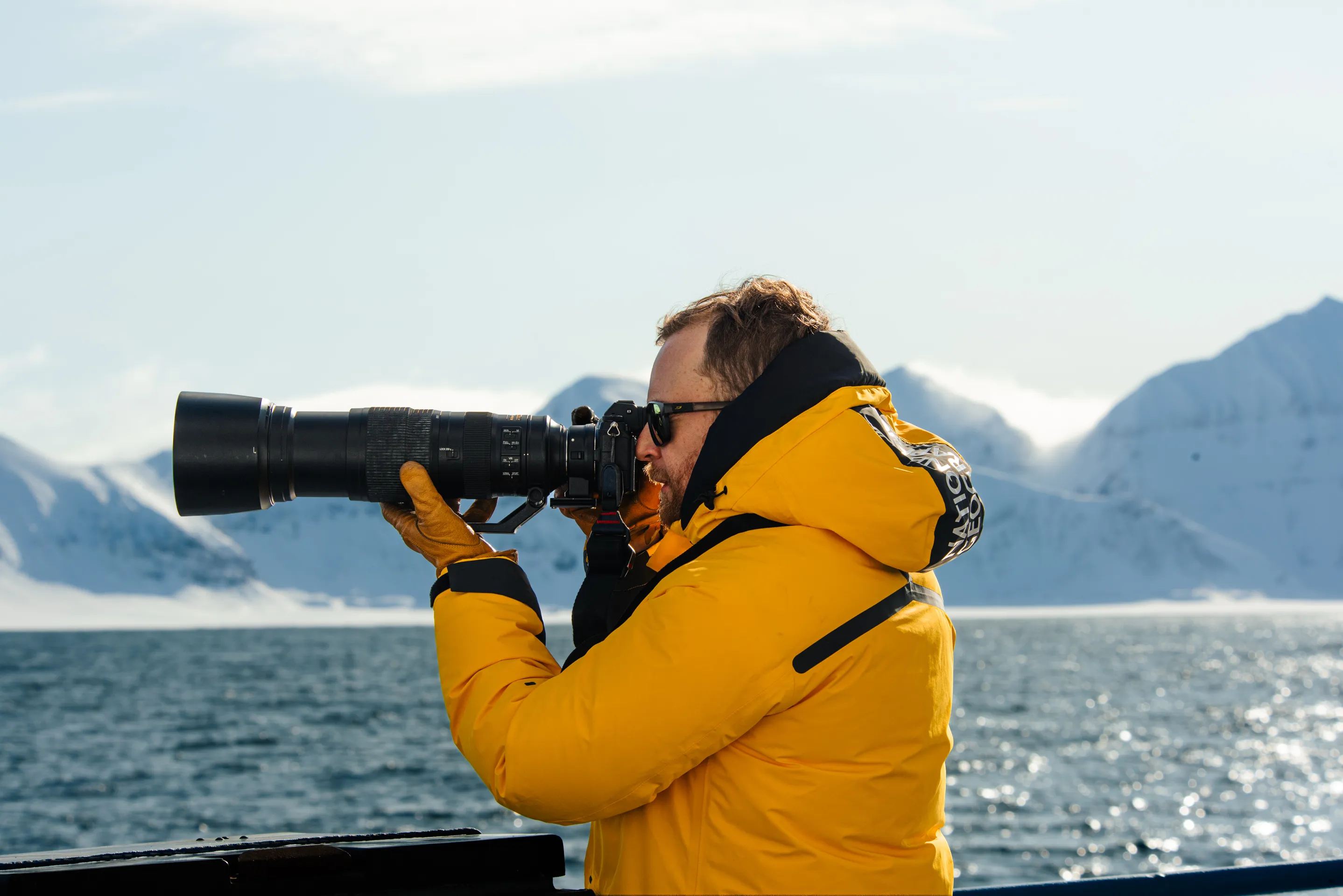 Glacier landscape in Svalbard photographed for the Avatar production