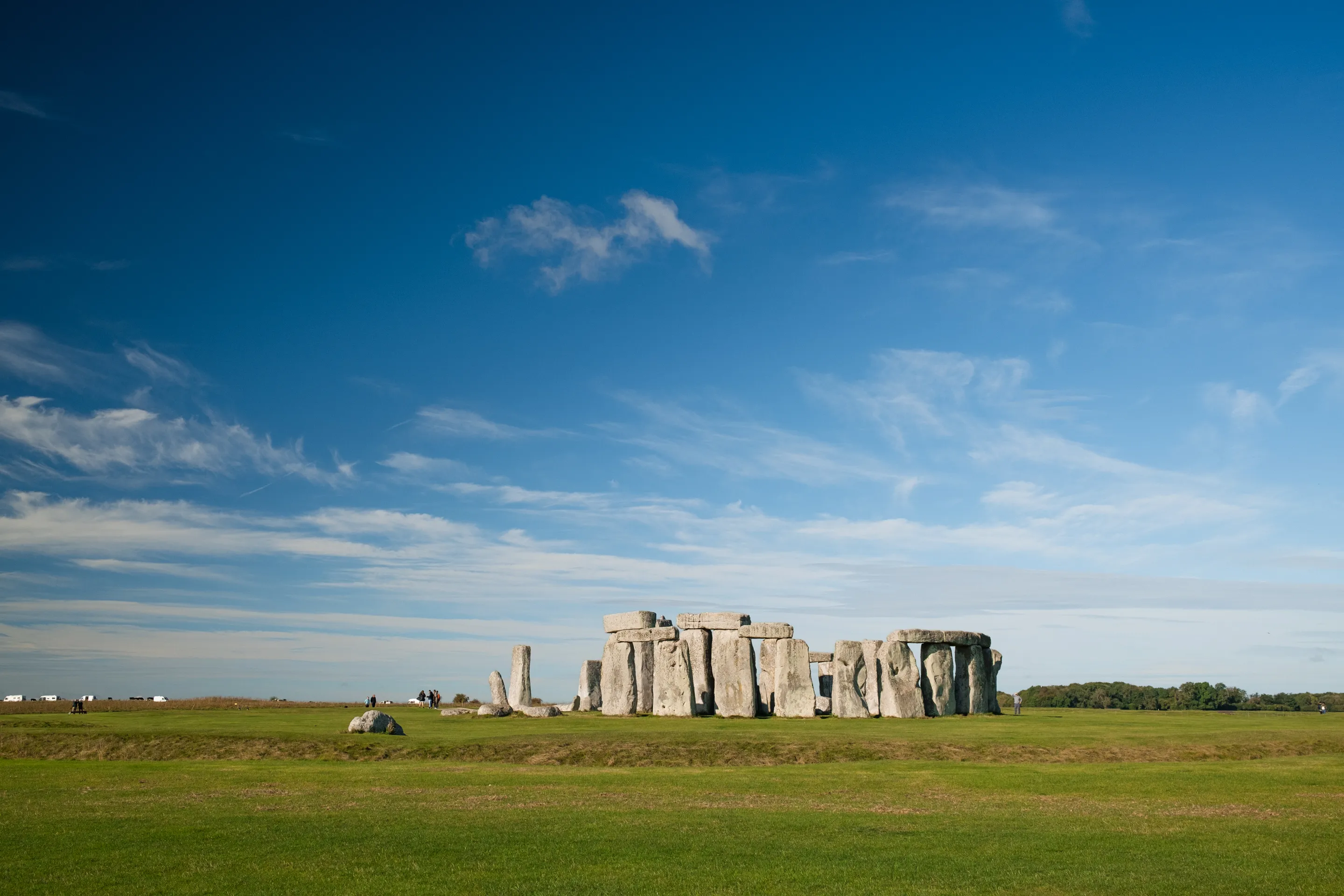 Ground-level photography of the stone circle