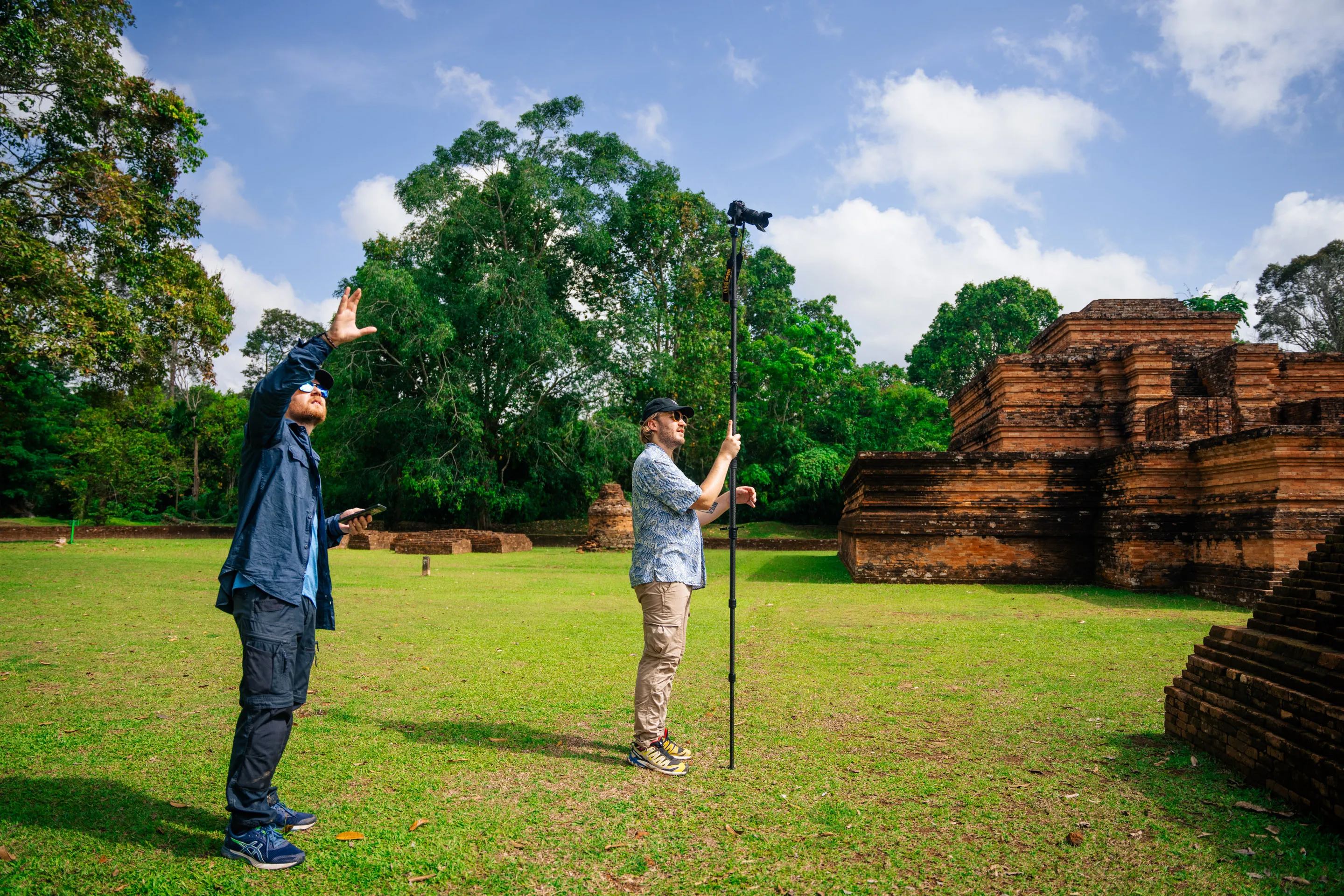 Close-up of temple brick detail captured by photogrammetry
