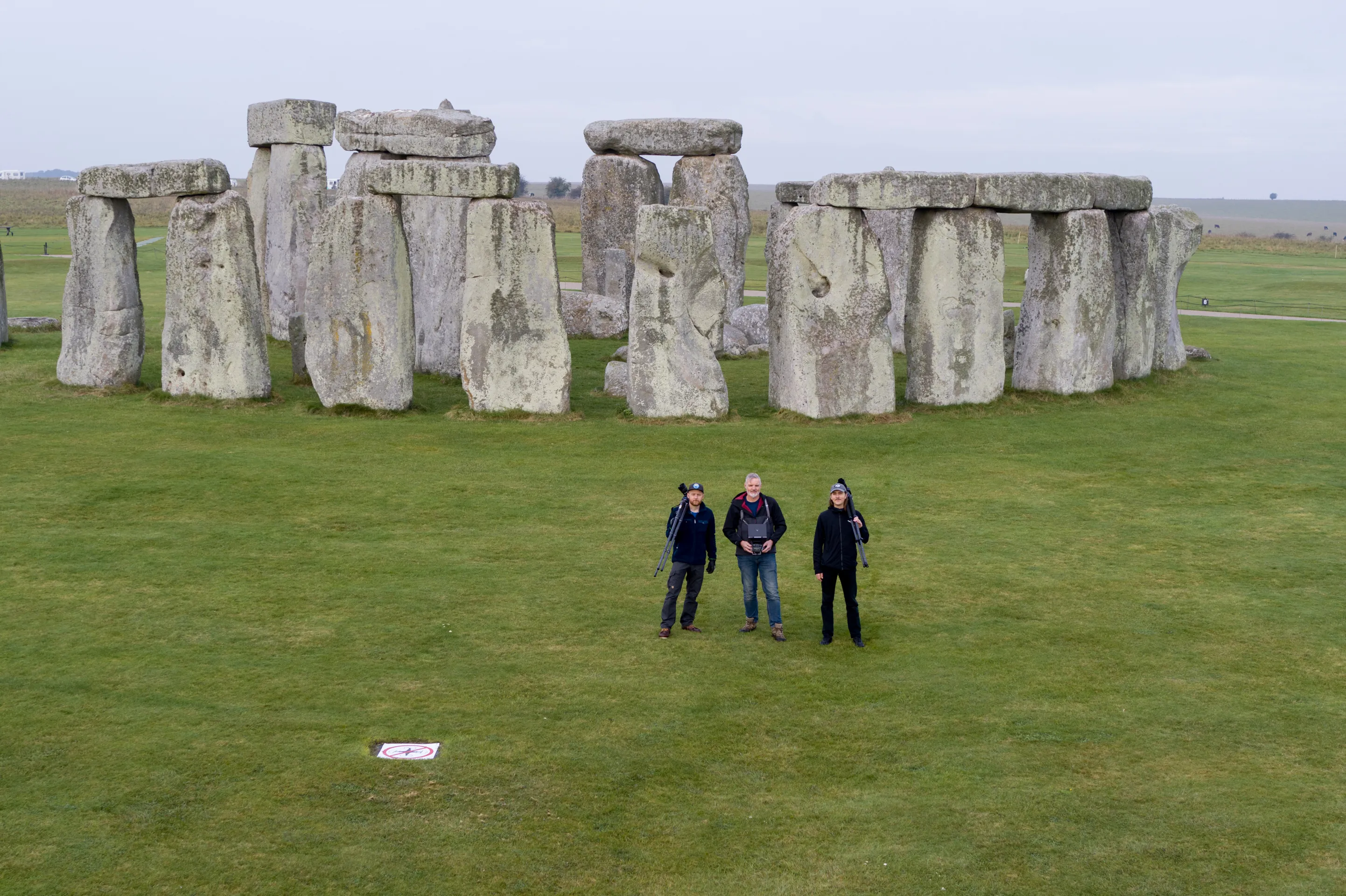 Twilight photograph of Stonehenge during the shoot